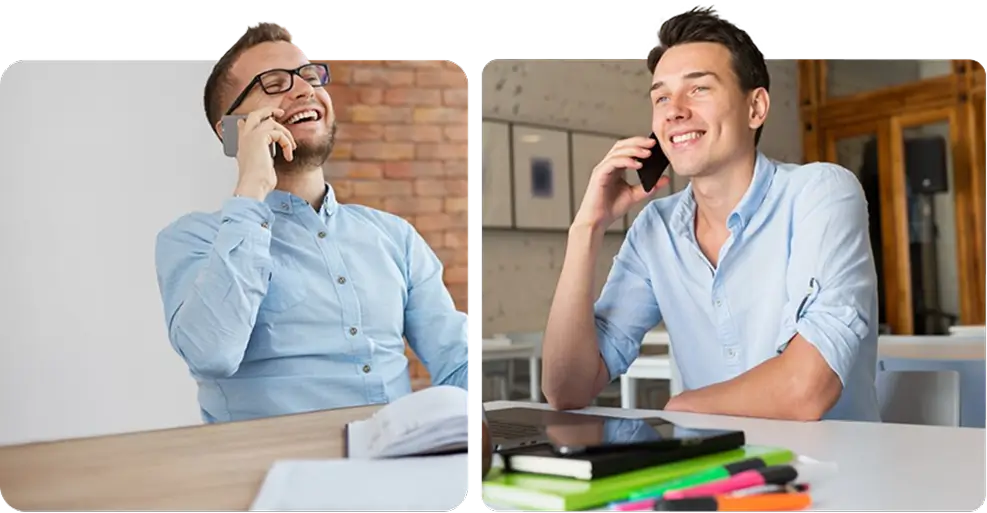 Two man on a meeting